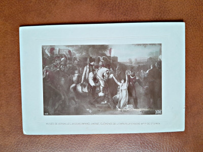 Napoleon Bonaparte, reproducere tip carte postala, dupa un tablou de la Versailles foto