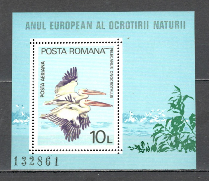Romania.1980 Anul ocrotirii naturii:Fauna-Bl. ZR.644