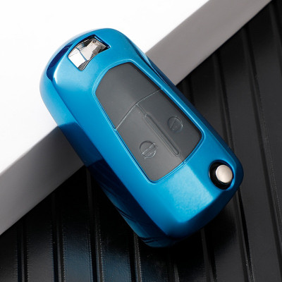 Husa Cheie Auto OPEL TPU+PC Cheie Briceag OPEL ASTRA H, CORSA D, Albastra AutoProtect KeyCars foto