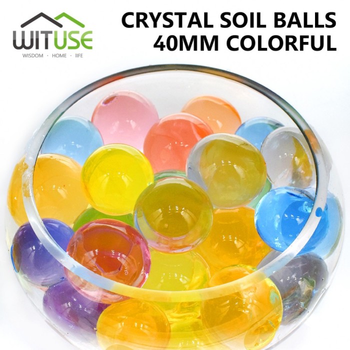Bilute decorative gel isi maresc volumul in apa, water beeds 100 buc 3cm Bilute decorative gel isi maresc volumul in apa, water beeds 100 buc 3cm