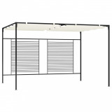 Pavilion grădină acoperiș retractabil crem 3x4x2,3 m 180 g/m&sup2;