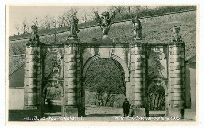 2092 - ALBA - IULIA, Poarta Cetatii - old postcard - unused foto