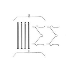 Set accesorii placute frana Toyota 4 Runner 2 ( N1 ), Hilux 2 Suv (Ln, Hilux 5 Pick-Up ( N, Land Cruiser ( J6 ), Land Cruiser ( J7 ), Land Cruiser 80