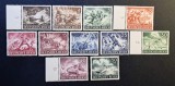 Germania (1943) -Seria Completă "Heldengedenktag Ziua Eroilor" (3+2Pf p&acirc;nă la 50+50Pf) cu Margini și Numere de Poziție (MNH) CLK1