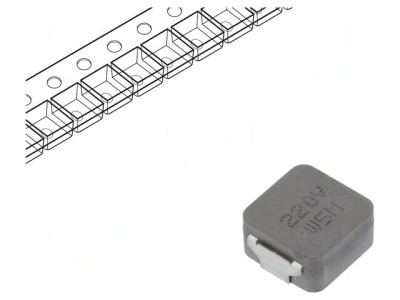Inductor SMD 22uH 5.5A 47m&amp;Omega; foto