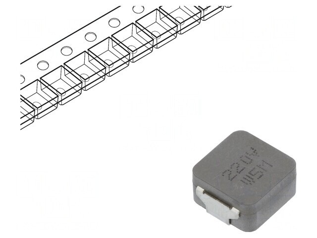 Inductor SMD 22uH 5.5A 47m&Omega;