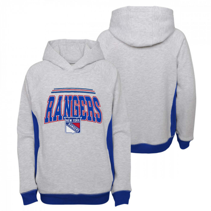 New York Rangers hanorac cu glugă pentru copii power play raglan pullover - Dětsk&eacute; XL (14 - 16 let)