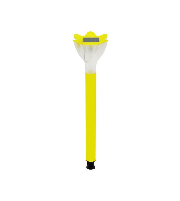 Lampa solara LED, pentru gradina in forma de floare-Culoare Galben