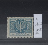 TS23 - Timbre serie Polonia - 1924 Mi196 * nestampilat, Stampilat