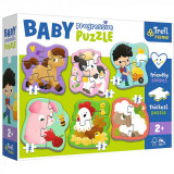 Cumpara ieftin Puzzle Trefl Primo Baby Progressive Ferma