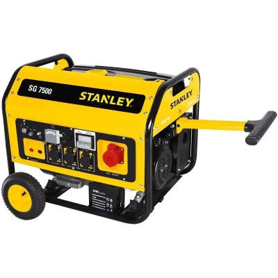 Generator curent electric Stanley SG7500B, 7500 W, AVR, 230 V, 4 timpi, 25 l, benzina, autonomie 6.3 h foto