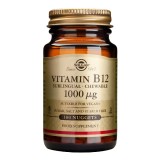 Vitamina B12, 1000&micro;g sublingual, 100 tablete, Solgar