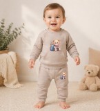 Trening pentru bebelusi din bumbac, bej, Teddy (Marime Disponibila: 18 luni)