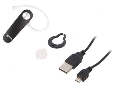 Căști Bluetooth fără fir cu microfon negre 10m foto