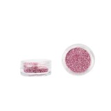 Pudră nail art - roz cu sclipici, INGINAILS