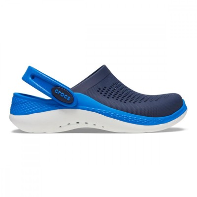 Saboți Crocs LiteRide 360 Clog Kids Albastru - Navy/Bright Cobalt foto