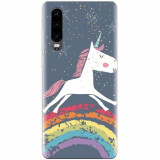Husa silicon pentru Huawei P30, Unicorn Rainbow