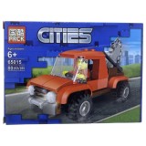 Set constructie city politie - masina rosie 65015