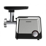 Masina de tocat carne Heinner, 2100 W, Accesoriu rosii, kibbe si carnati, cutit inox, 2 site metalice