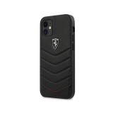 Husa iPhone 12 Mini Ferrari Off Track Quilted Negru