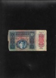 Austria Austro Ungaria 10 kronen korona 1913 (1919) supratipar Deutschosterreich seria752979 uzata