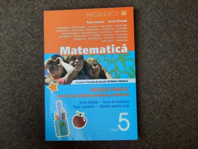 PETRE SIMION MATEMATICA CLASA A V A EXERCITII SI PROBLEME PROPUSE SI REZOLVATE foto