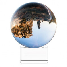 Glob de sticla cu sport Navaris pentru fotografii/ decor, 80 mm, 42864