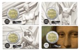 Set Franta 2025 - Muzeul Luvru - 4 carduri 2 euro BU