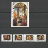 SIERRA LEONE 1987 ARTA PICTURA CRACIUN