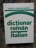 DICTIONAR ROMAN-ITALIAN-DOINA CONDREA DERER