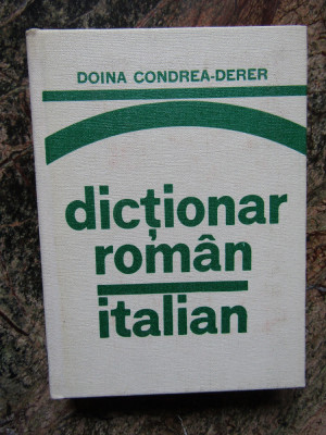 DICTIONAR ROMAN-ITALIAN-DOINA CONDREA DERER foto