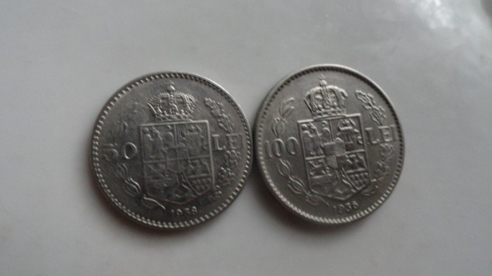 50 LEI SI 100LEI 1938 UNC !