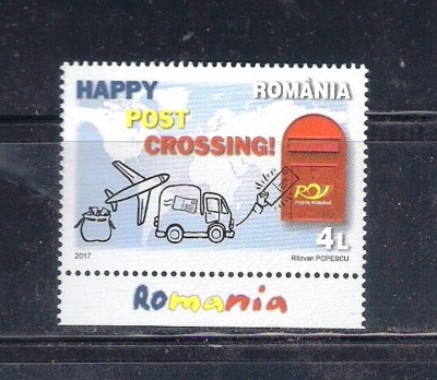 ROMANIA 2017 - POSTCROSSING, TABS 1, MNH - LP 2136 foto