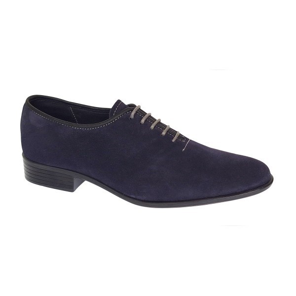 Pantofi eleganti barbati din piele naturala antilopa - Enzo Bleumarin Velur