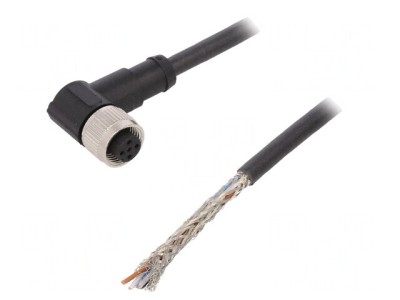Cablu Conectare M12 5 PIN 5m 60VAC 4A PUR foto
