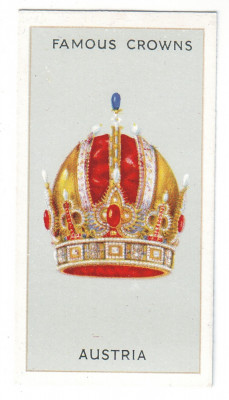 Coroane REGALE ( 3 ) celebre - AUSTRIA - Rodolph II - 68/36 mm foto
