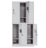 Vestiar metalic Premium 6 usi (3x2) 900x450x1800 mm (LxlxH), Asamblat, PLUS