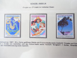 Cocos islands-Craciun- serie completa -nestampilate MNH, Nestampilat