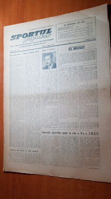 sportul popular 3 august 1954-canotaj,baschet,natatie,inot foto