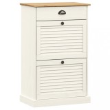Cumpara ieftin Dulap de pantofi VIGO, 60x35x96 cm, alb, lemn masiv de pin