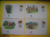 HOPCT PLIC FDC S NR 250 SET 4 FDC BIZON EUROPEAN 1996 LITUANIA