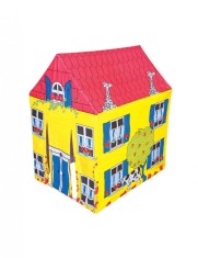 Cort de joaca pentru copii, cu imprimeu Yellow House, 102x76x114 cm, multicolor Multicolor foto