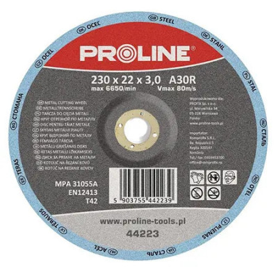 Disc Proline Debitare Metal Depresat 125x2.5 mm A36S foto