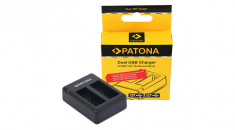 GoPro Hero 9 AHDBT901 ADBAT001 &amp;Icirc;ncărcător USB dublu cu cablu Micro USB - Patona foto