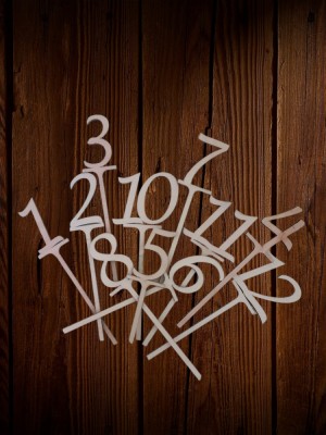 Numere masa 10 buc set foto