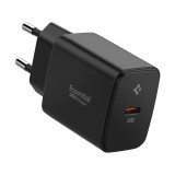 Incarcator pentru priza, 20w, type-c, gan, fast charging - spigen essential - white