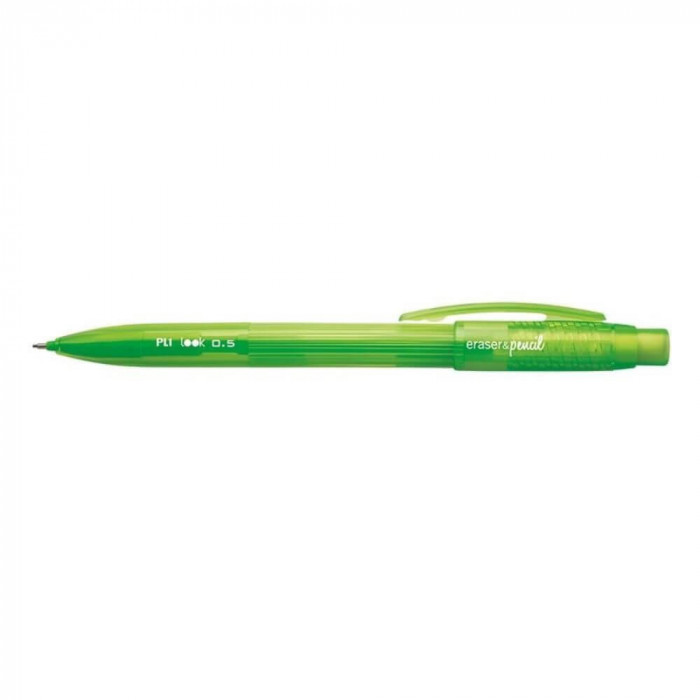 Creion Mecanic MILAN Look, Mina de 0.5 mm, Radiera Inclusa, Corp Verde din Plastic, Creioane Mecanice, Creion Mecanic cu Mina, Creioane Mecanice cu Mi