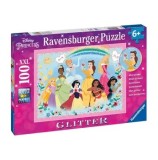 Puzzle Ravensburger - Printesele Disney, 100 piese glitter