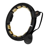 Cumpara ieftin Cerc Magnetic Hula Hoop HMS HHM13, Negru/Auriu, cu greutate si contor FitLine Training
