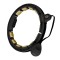 Cerc Magnetic Hula Hoop HMS HHM13, Negru/Auriu, cu greutate si contor FitLine Training